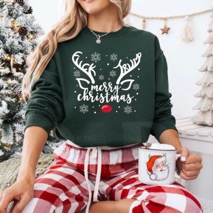 Merry Christmas Reindeer Sweatshirt