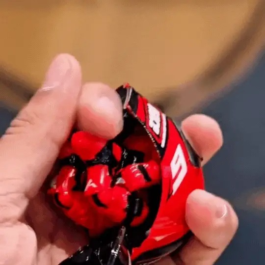 Motorcycle Helmet Decoration Accessory – Spinning Ornament, Easy Install