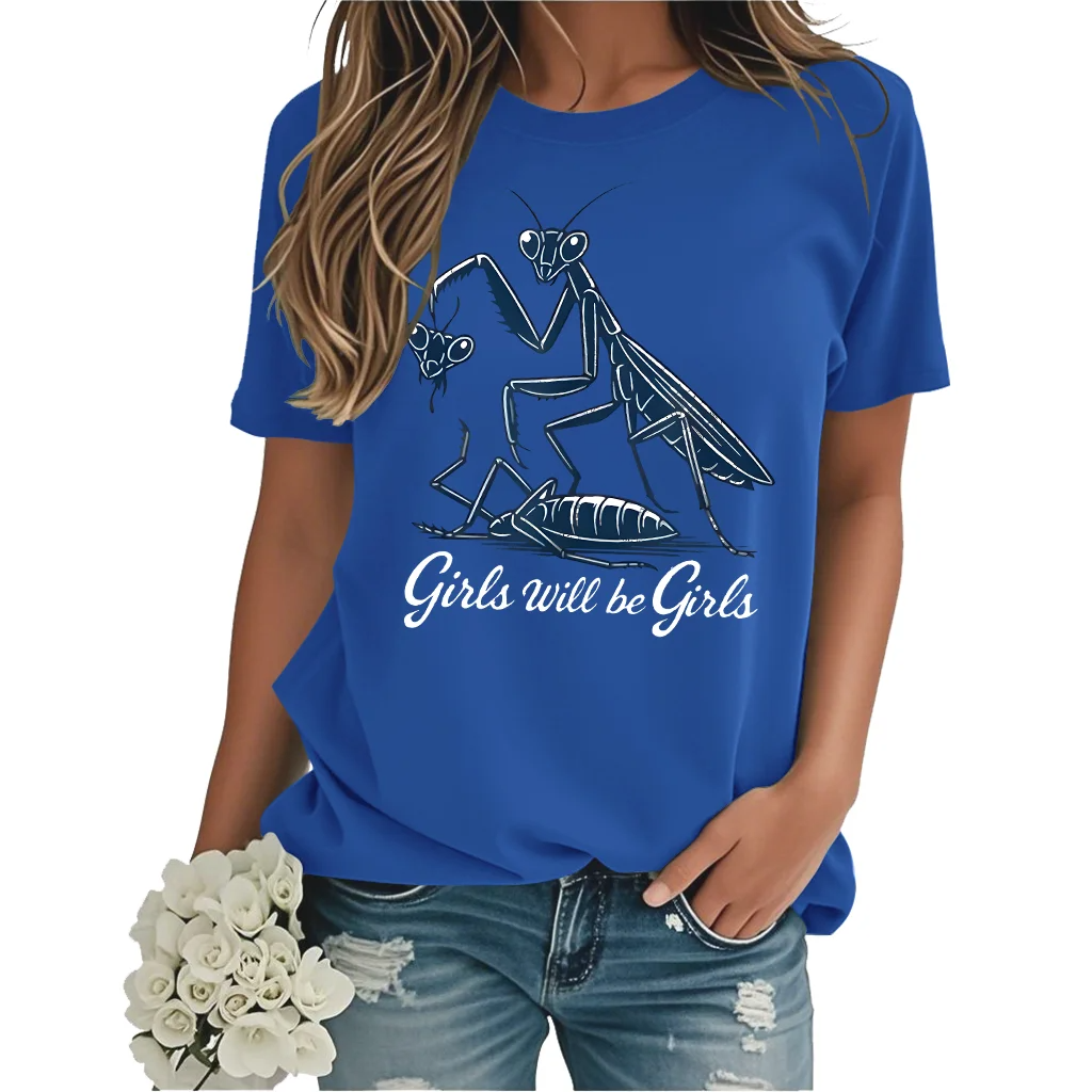 Girls Will Be Girls Praying Mantis T-Shirt