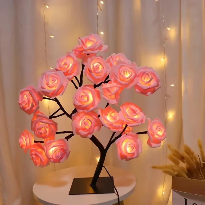 Charming Rose Tree Valentine's Day gift LED light
