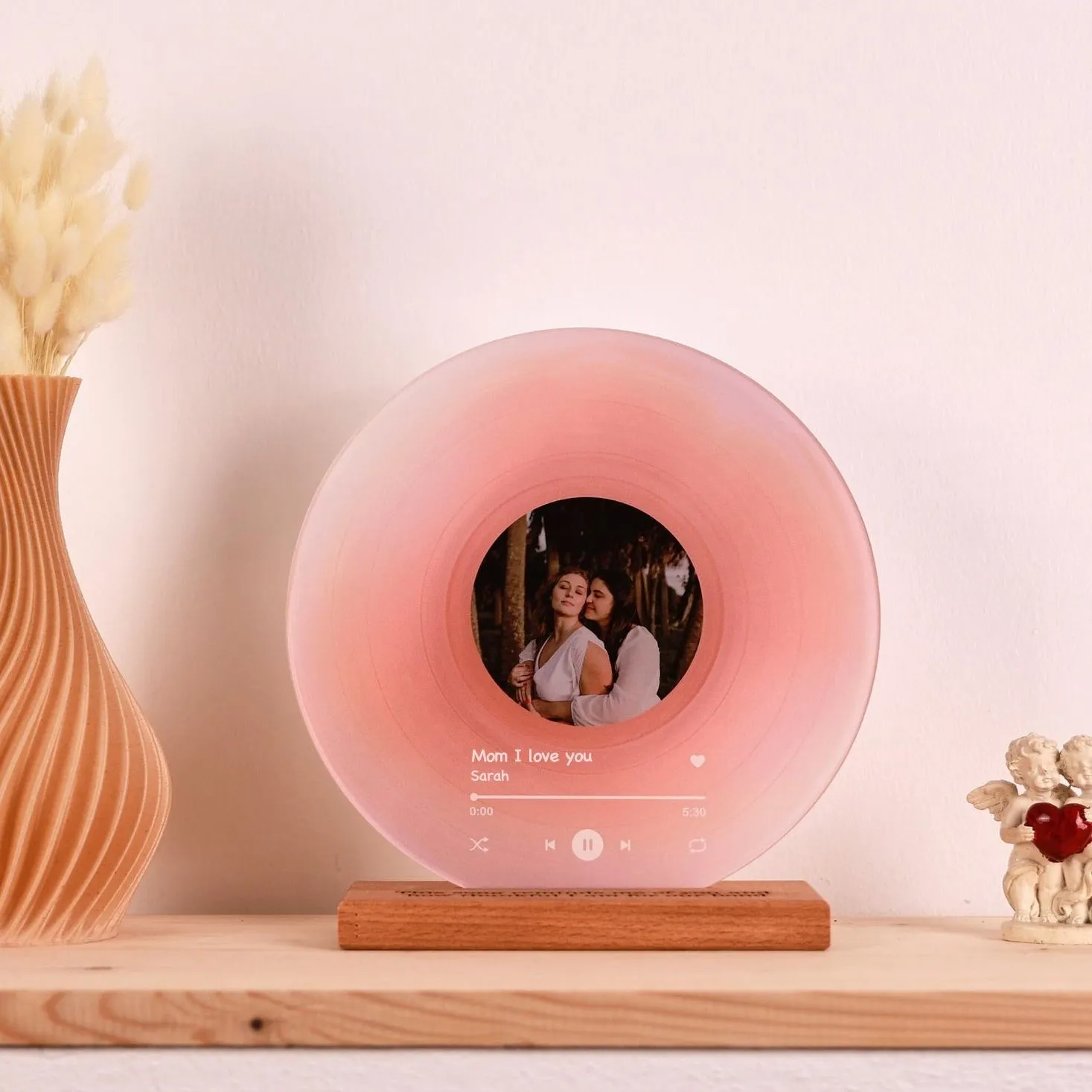 Personalized Record with Photo - Acrylic Song Plaque