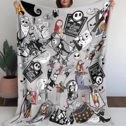 Halloween Jack Skellington Blanket
