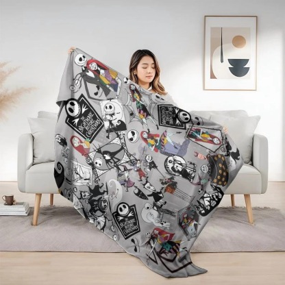 Halloween Jack Skellington Blanket