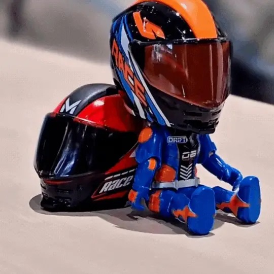 Motorcycle Helmet Decoration Accessory – Spinning Ornament, Easy Install