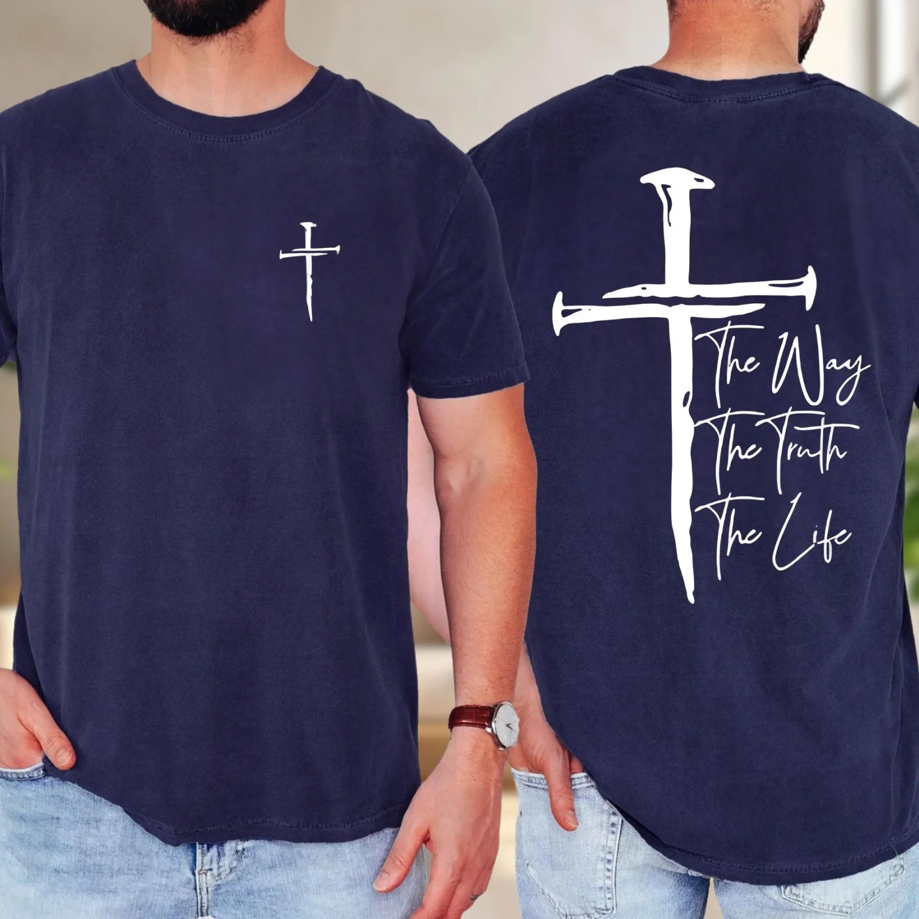 Bold Cross Scripture T-Shirt