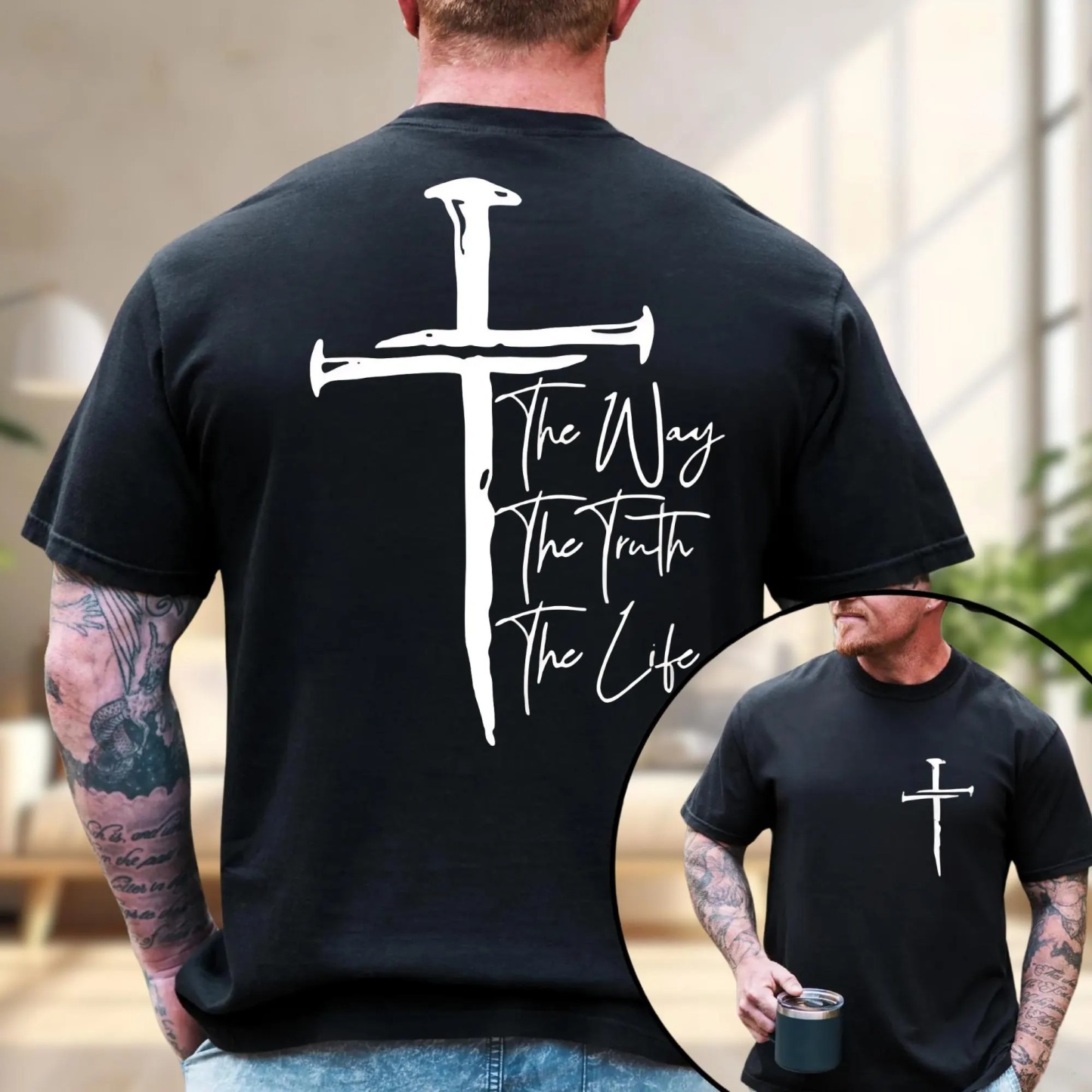 Bold Cross Scripture T-Shirt