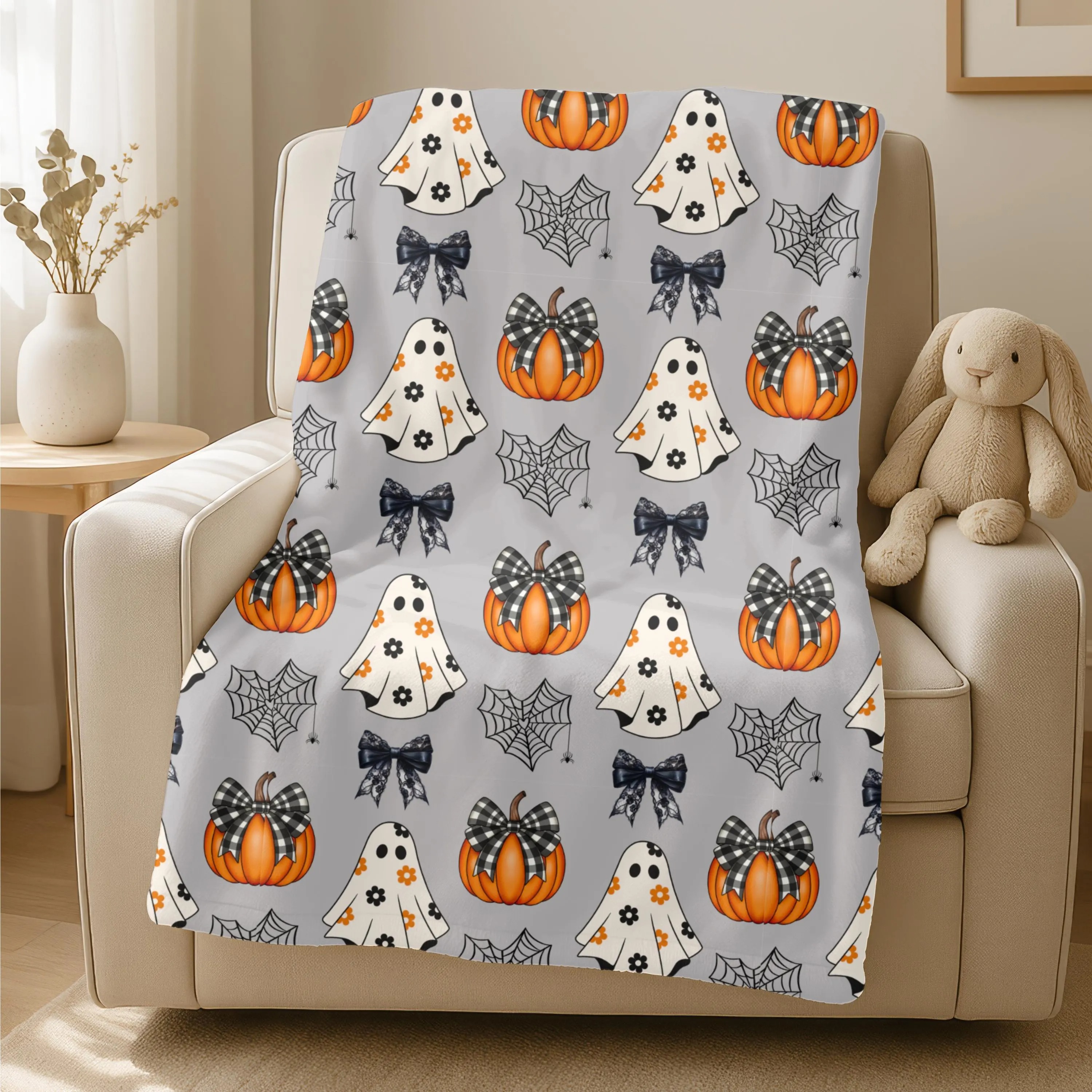 Coquette Halloween Blanket