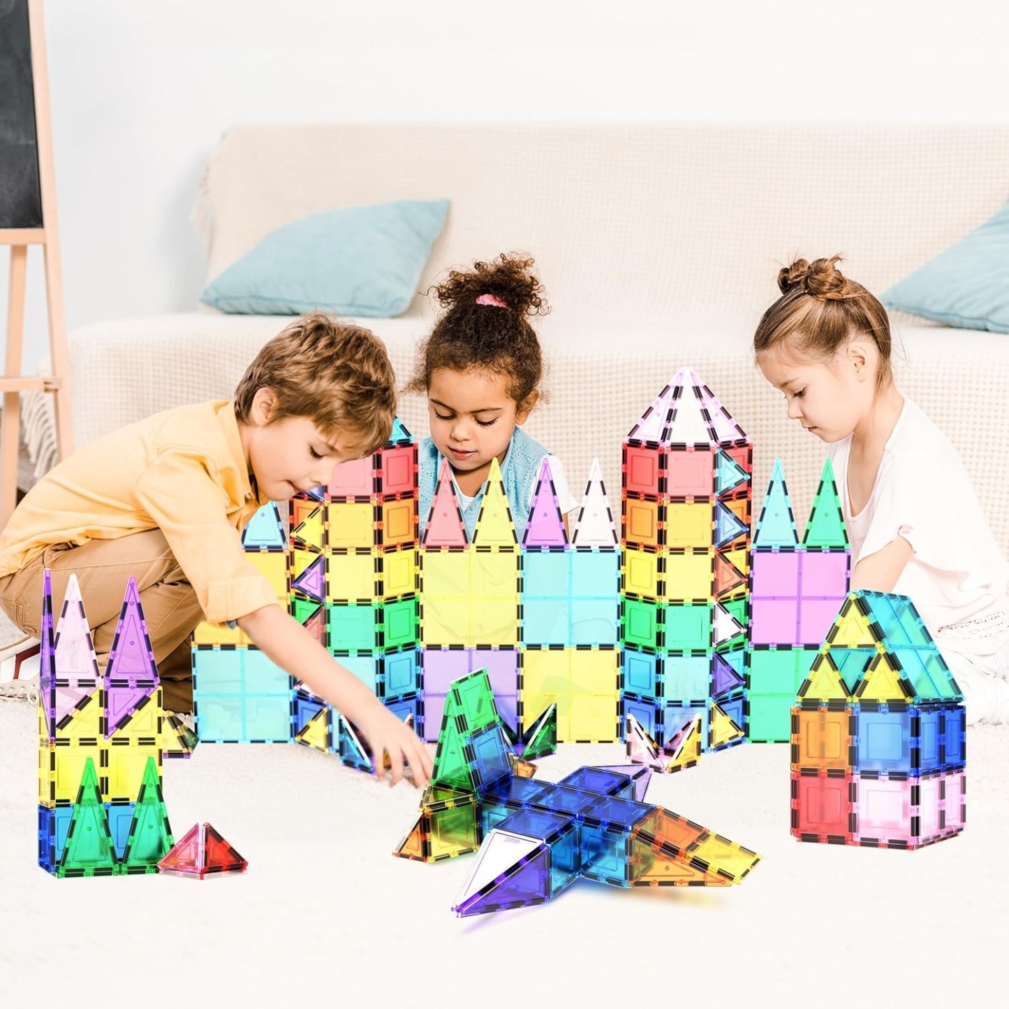 Magnetic Building Tiles – Creative 3D Construction Set