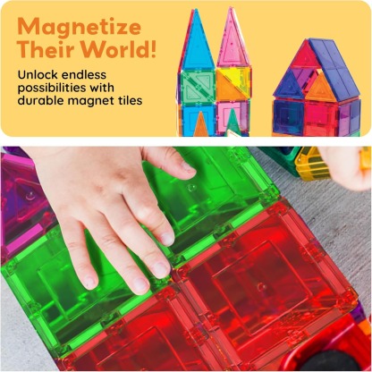 Magnetic Building Tiles – Creative 3D Construction Set