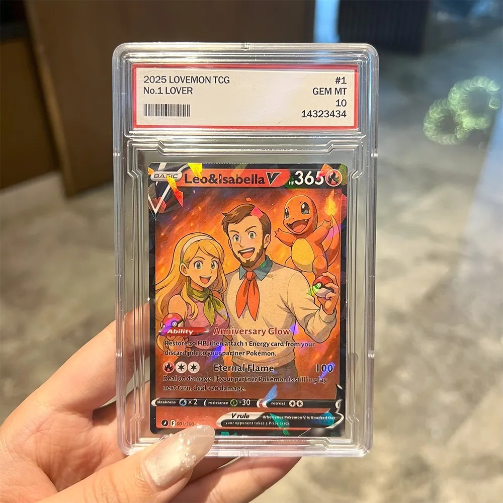 Custom Anime Pokecard V Card For Couples with Poke Character