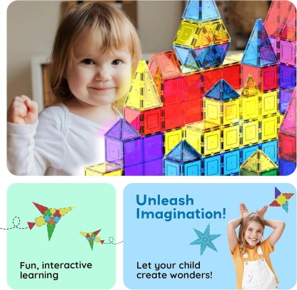 Magnetic Building Tiles – Creative 3D Construction Set