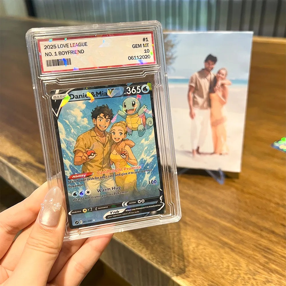 Custom Anime Pokecard V Card For Couples with Poke Character