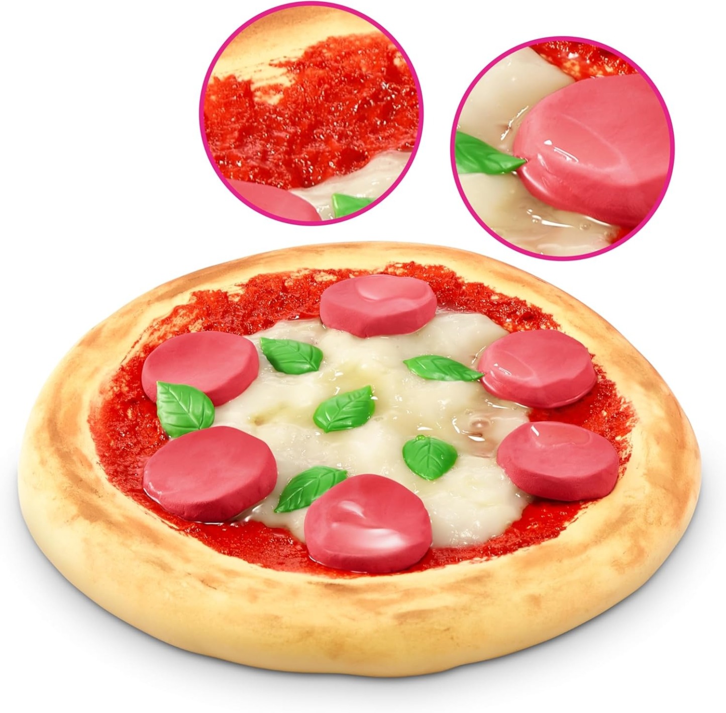 DIY Pizza Slime Kit – Realistic Food Squishy Set with Mini Basket, Satisfying Sensory Toy for Kids & Adults