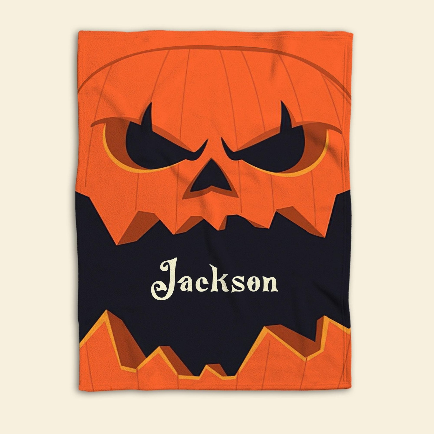 Personalized Halloween Monster Blanket