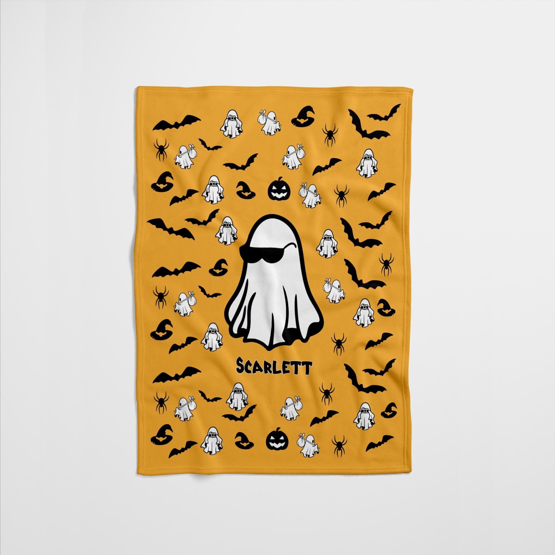 Carnival Ghost Halloween Blanket