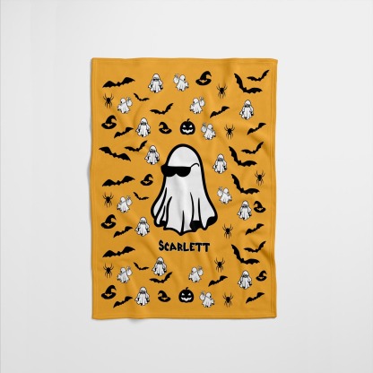 Carnival Ghost Halloween Blanket