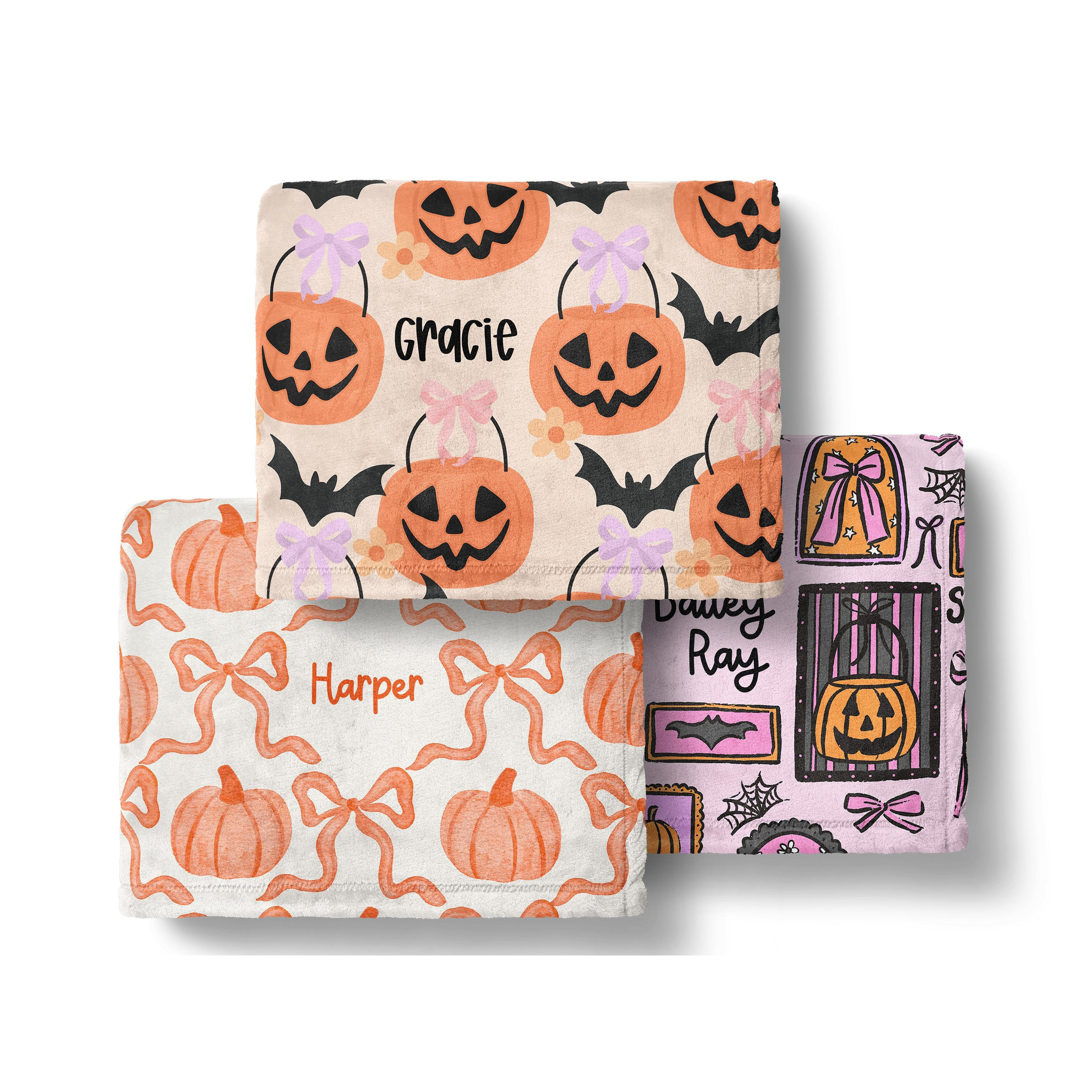 Personalized Halloween Full-print Blanket