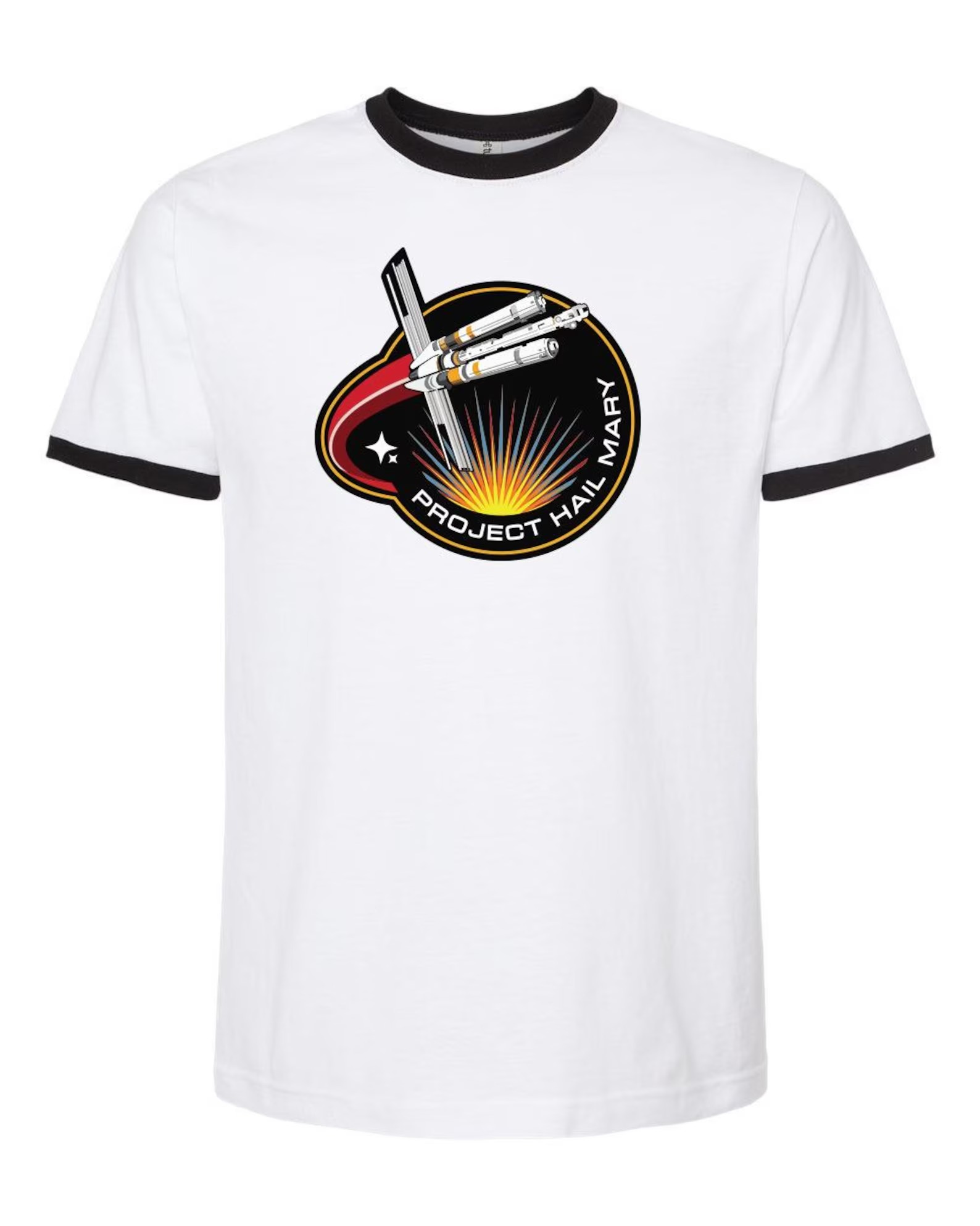 Classic Retro Space Mission Patch Ringer Tee 🚀
