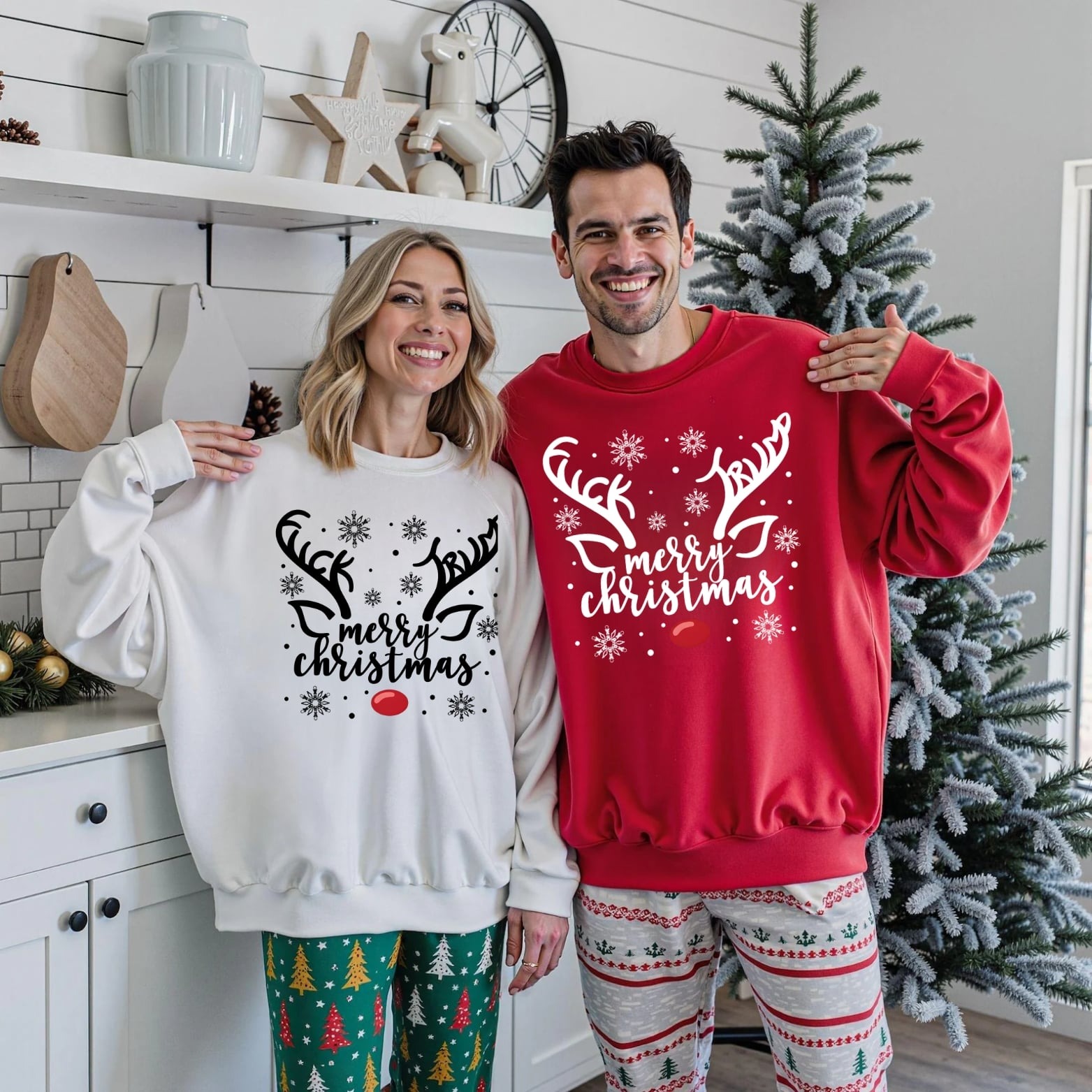 Merry Christmas Reindeer Sweatshirt