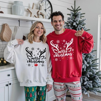 Merry Christmas Reindeer Sweatshirt