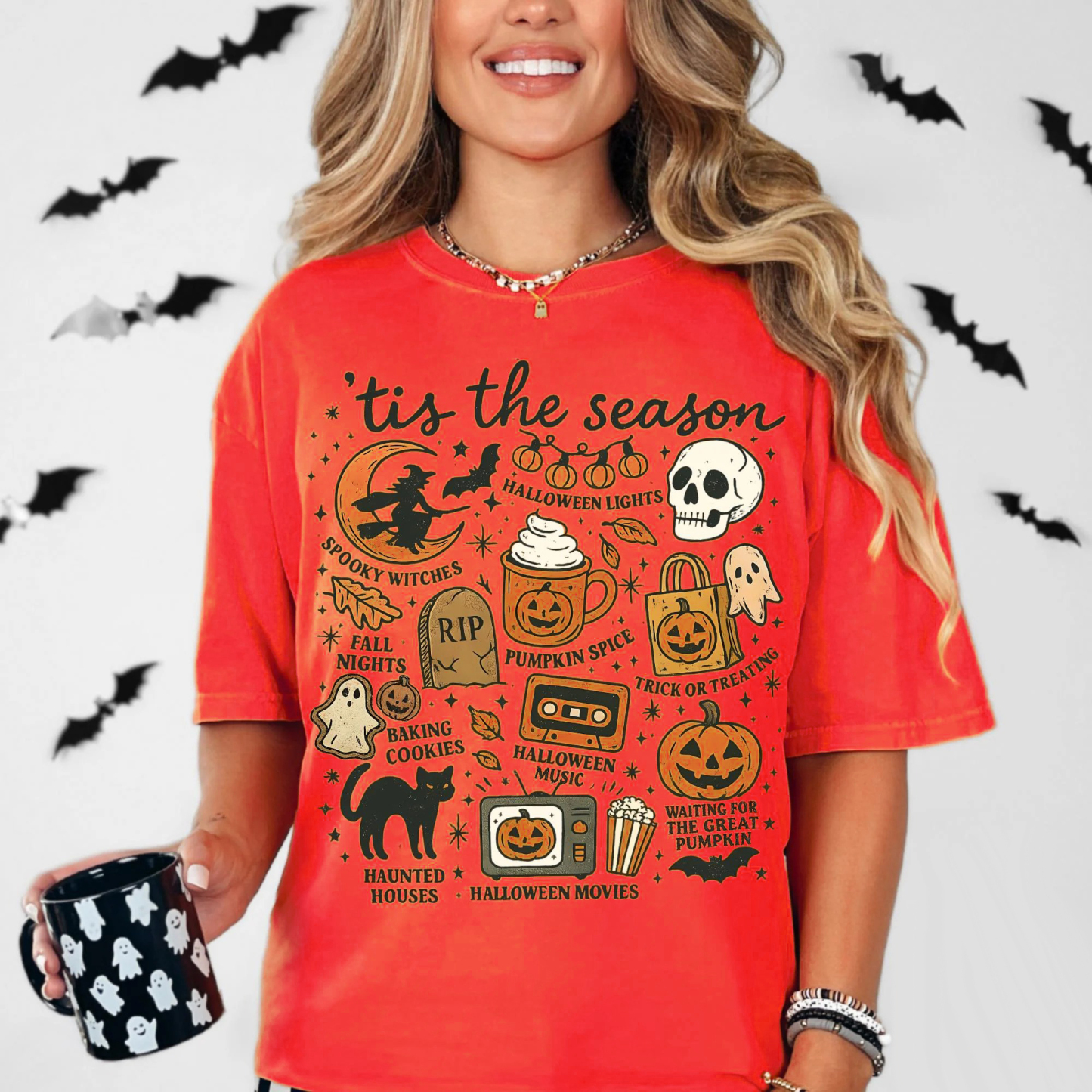Tis The Season Halloween Shirt - Trendy Spooky Graphic Tee