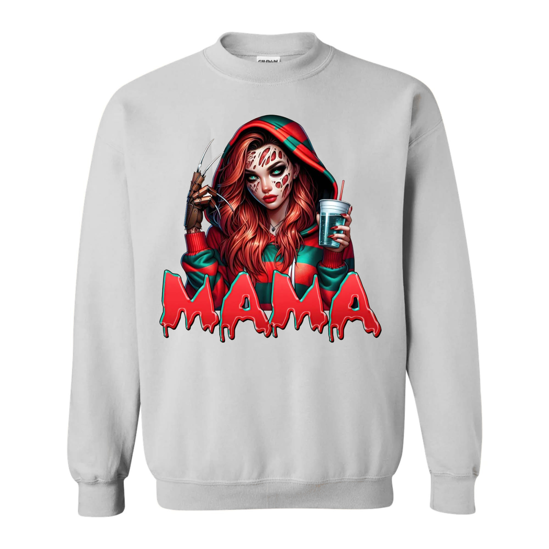 Spooky MaMa Horror Halloween Sweatshirt