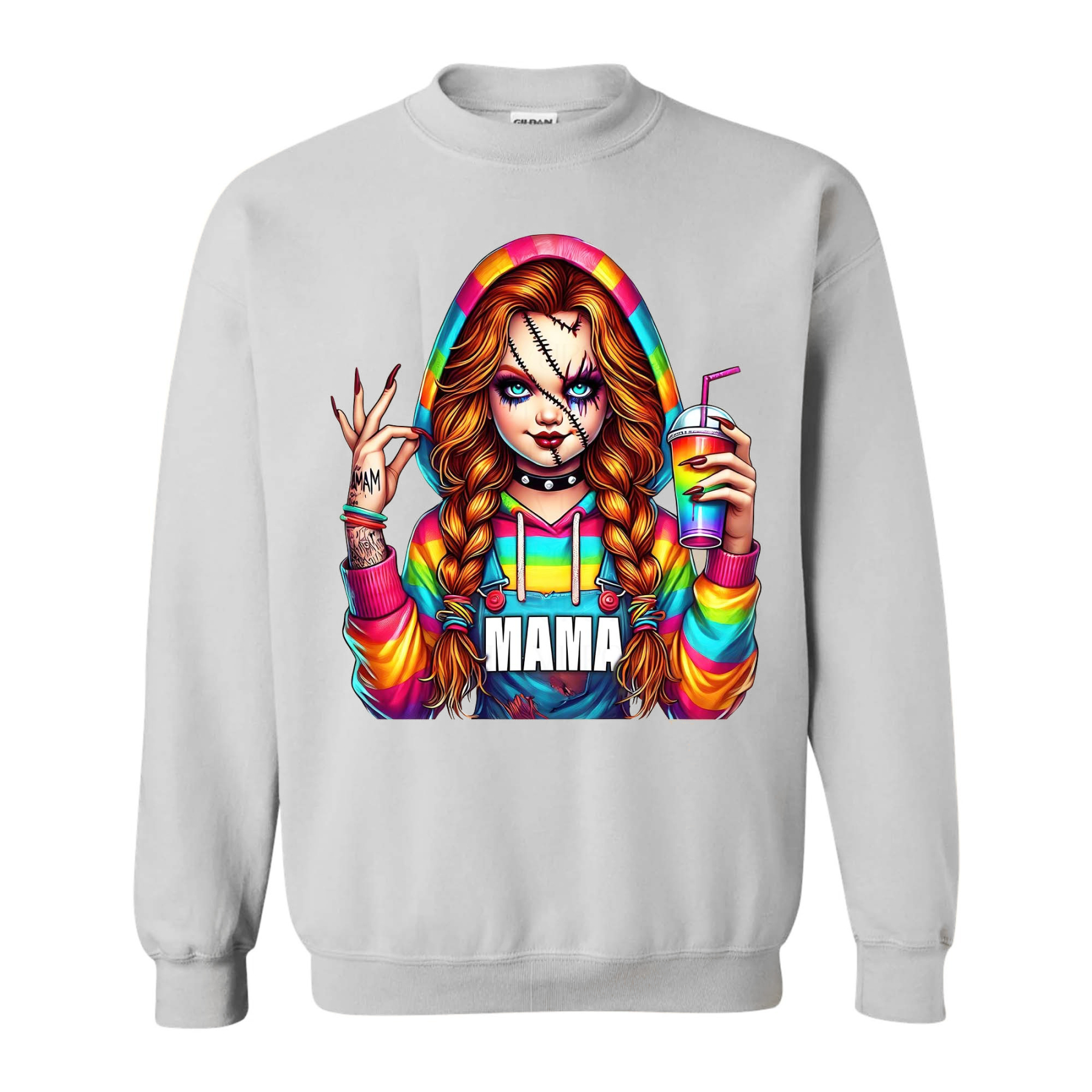 Spooky MaMa Horror Halloween Sweatshirt
