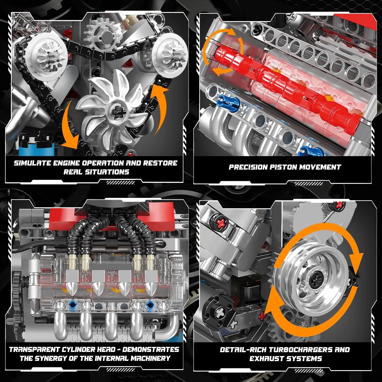 Mini V8 Engine Set