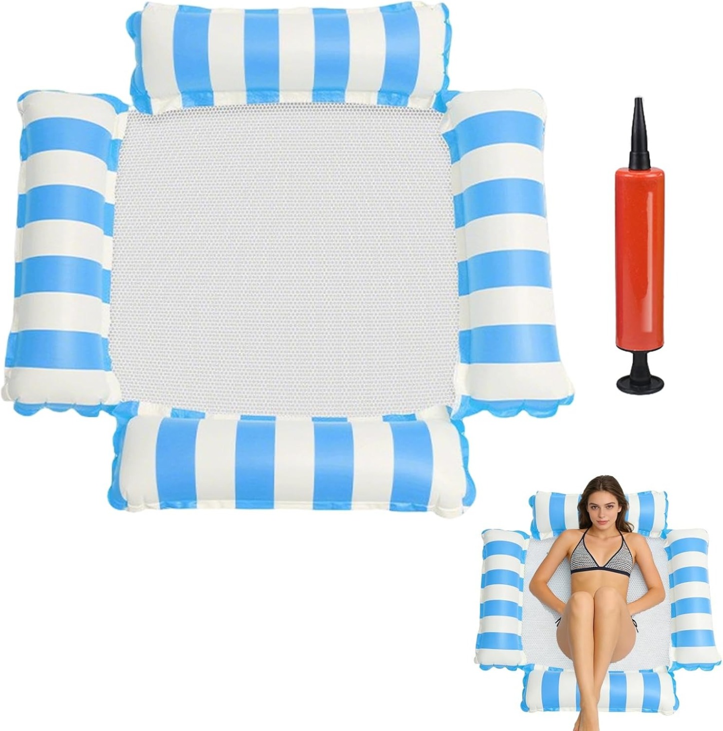 🌊 Inflatable Water Hammock Float | Floating Lounge Chair for Pool, Beach & Lake