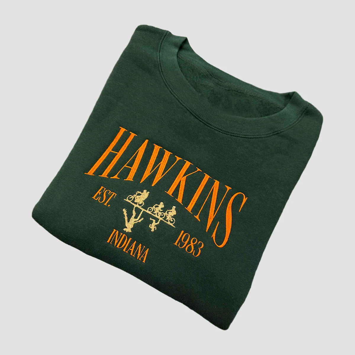Hawkins Embroidered Crewneck Sweatshirt