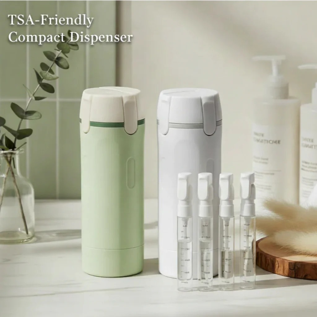 4-in-1 Travel Toiletry Dispenser Bottle