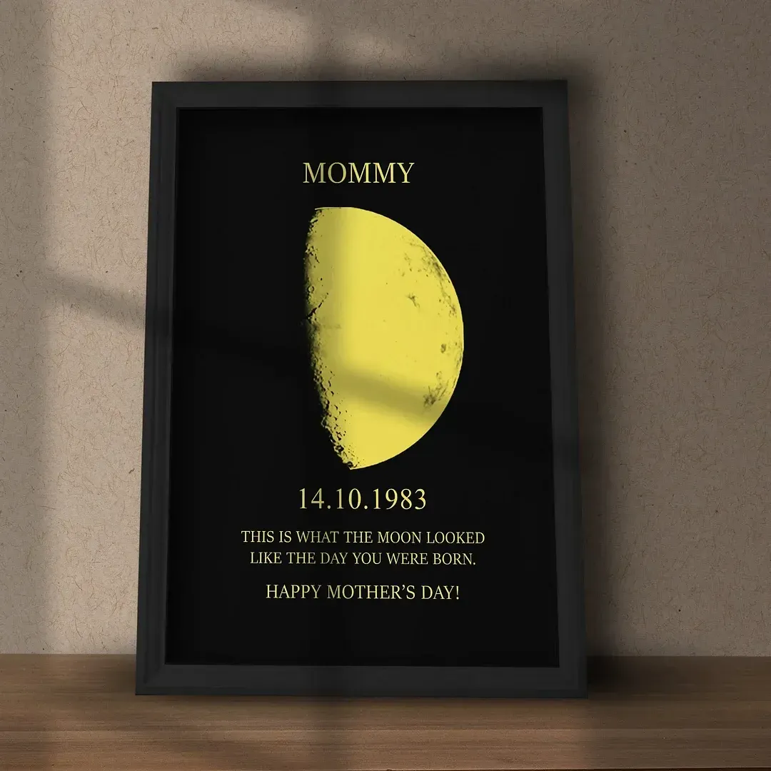 Custom Art Real Moon Phase
