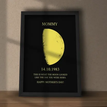 Custom Art Real Moon Phase