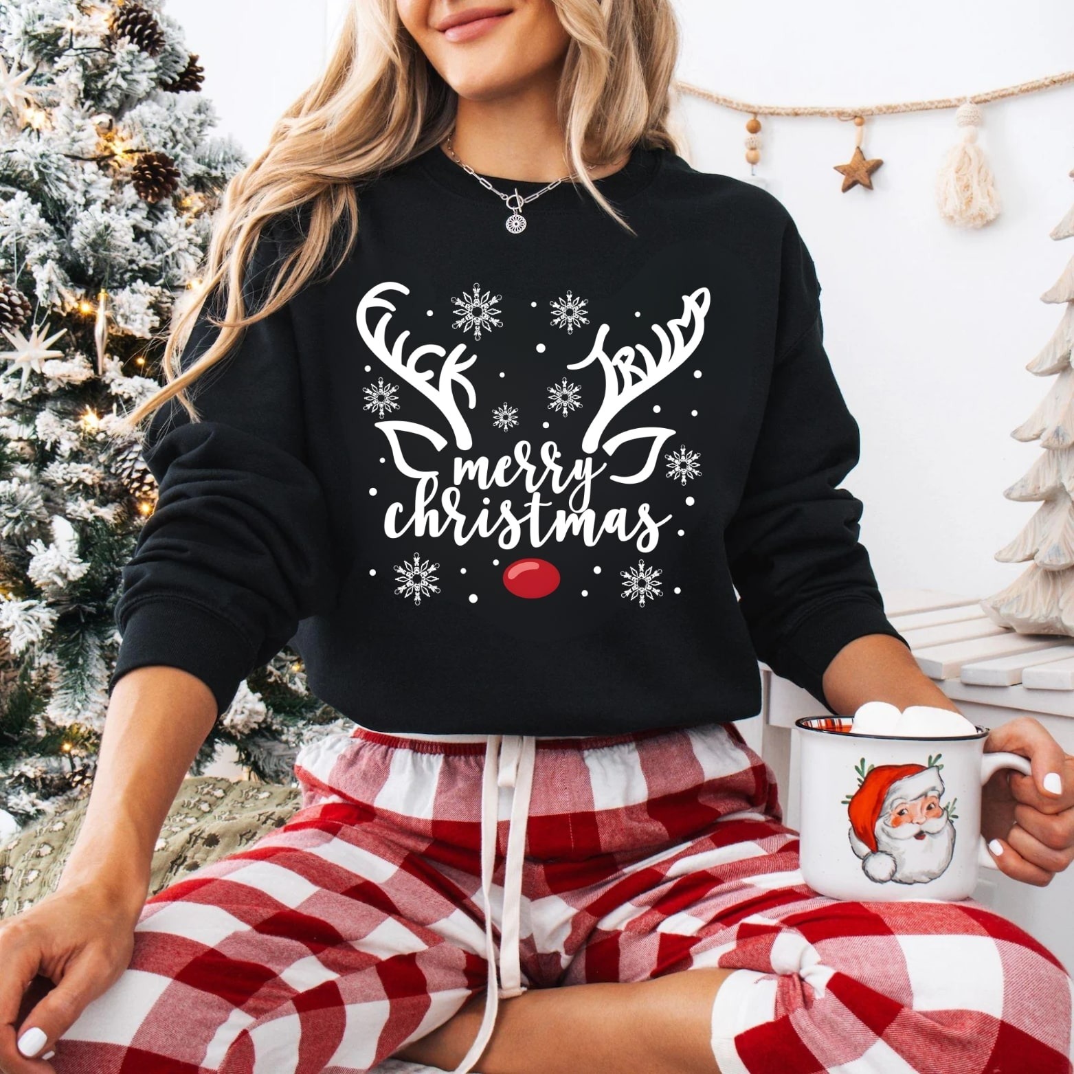 Merry Christmas Reindeer Sweatshirt