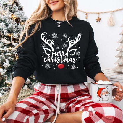 Merry Christmas Reindeer Sweatshirt
