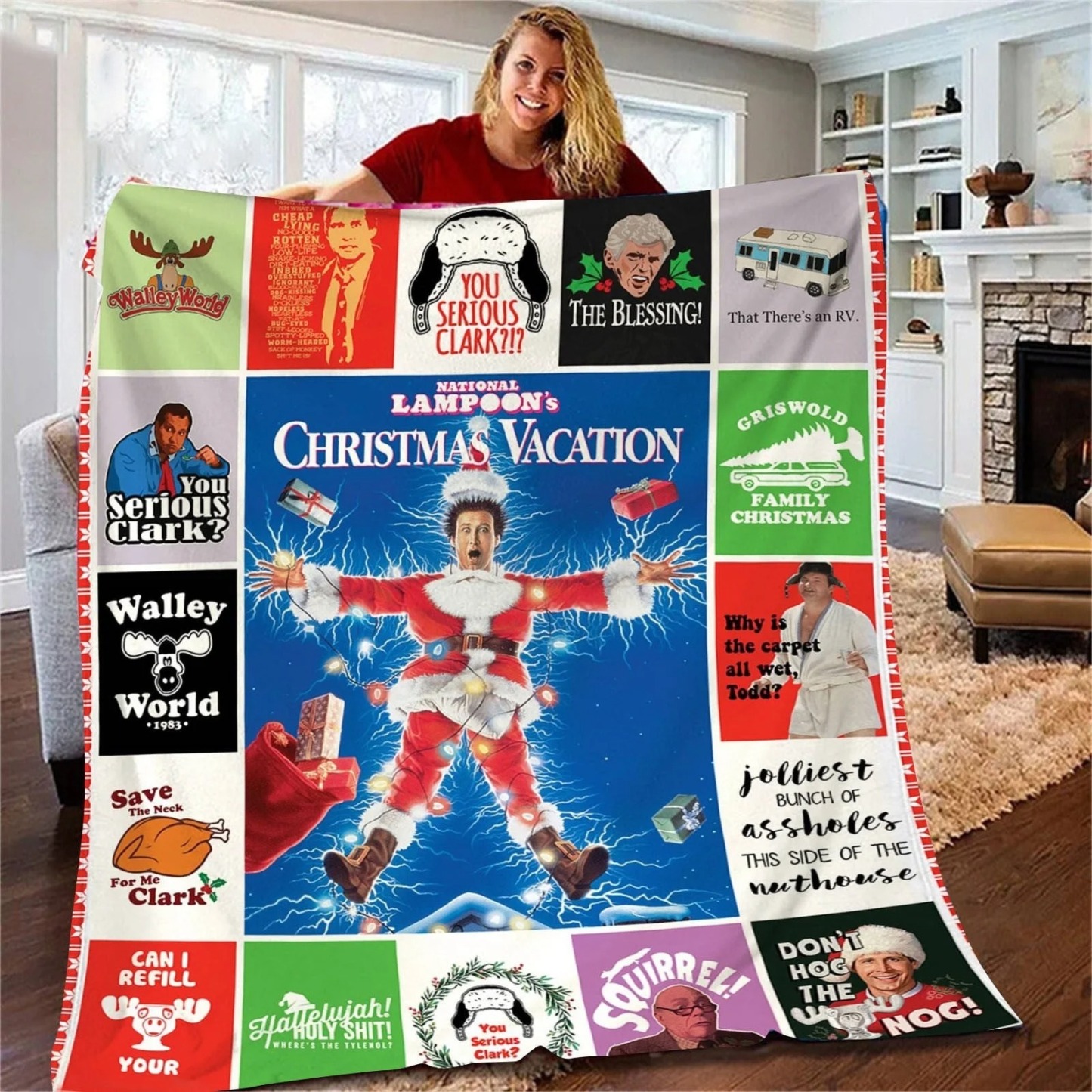 National Lampoon's Christmas Vacation Funny Fleece Blanket