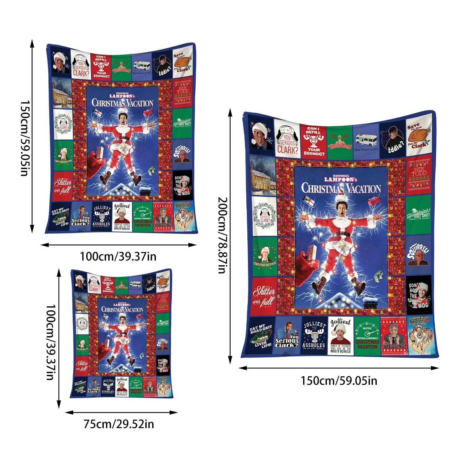 National Lampoon's Christmas Vacation Funny Fleece Blanket