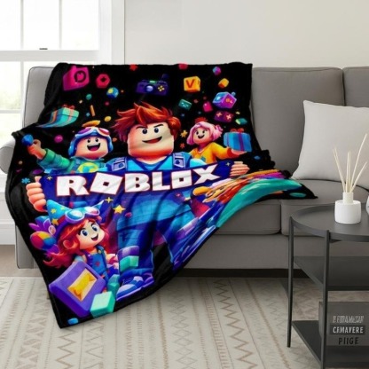Soft Roblox Flannel Blanket