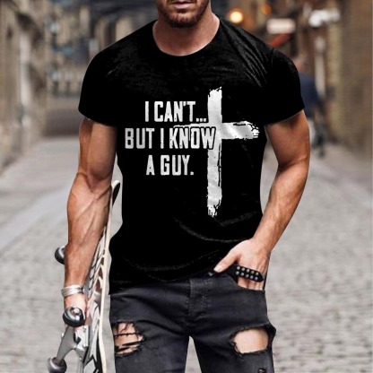 Men's Cross-Striped T-shirt