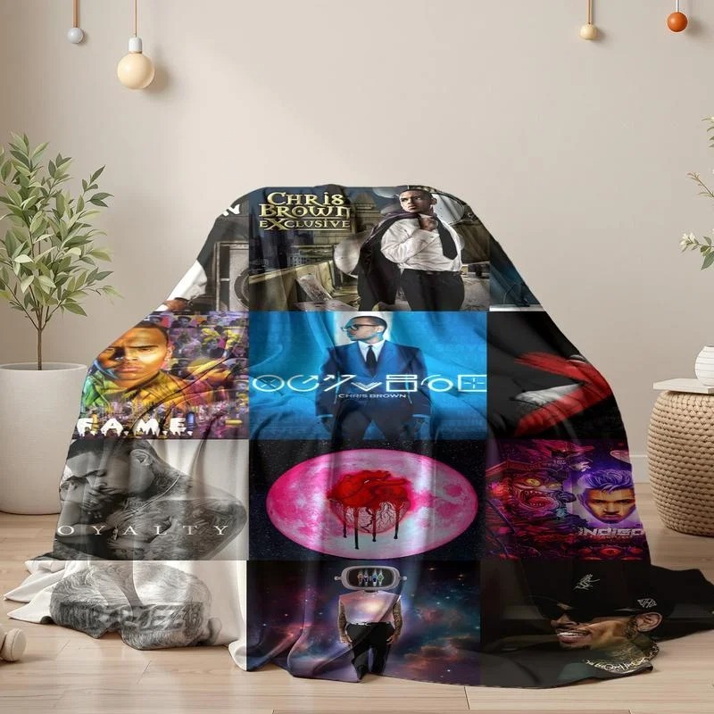 Chris Brown Album Cover Blanket