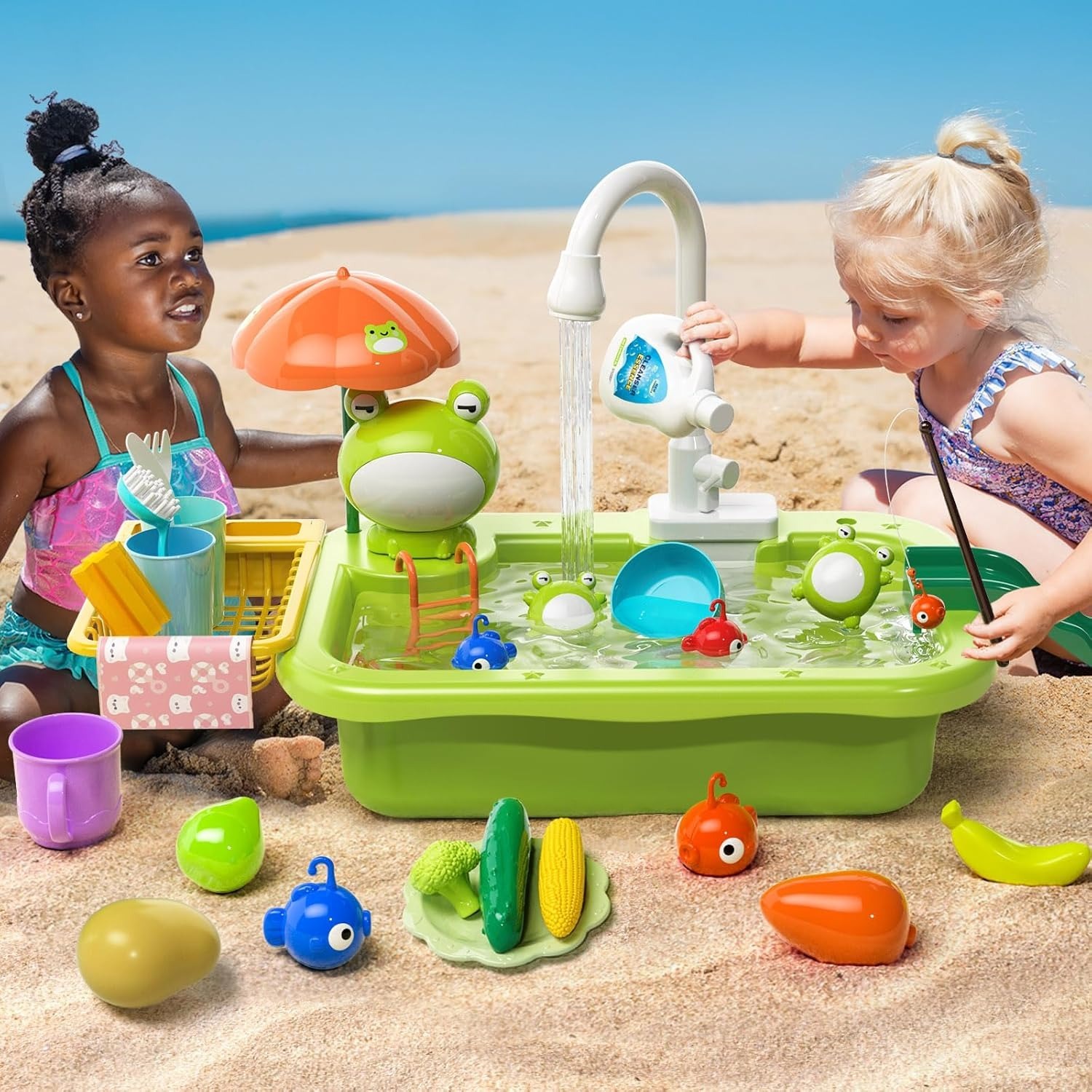 Electric Frog Bath Toy – Automatic Floating Water Spray Fountain for Toddlers, Fun Baby Bathtub Toy