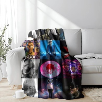 Chris Brown Album Cover Blanket