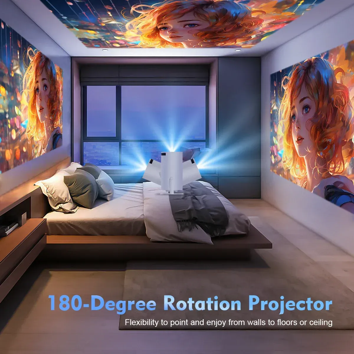 Portable Projector Home Cinema