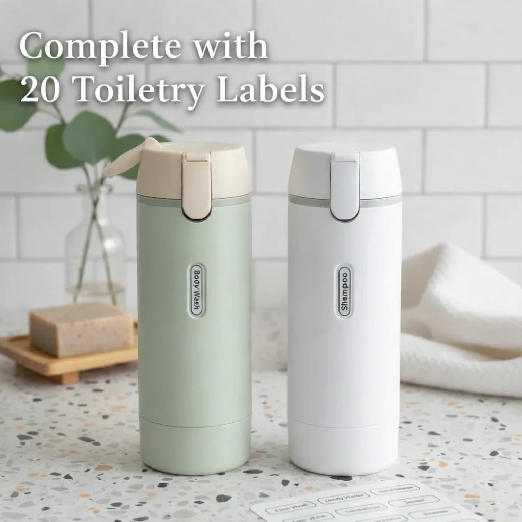4-in-1 Travel Toiletry Dispenser Bottle