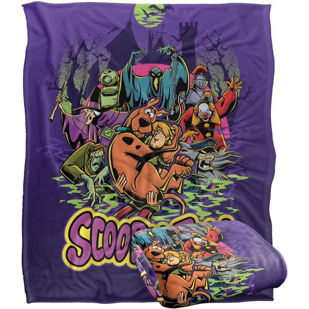 Scooby Doo Spooky Poster Scene Blanket