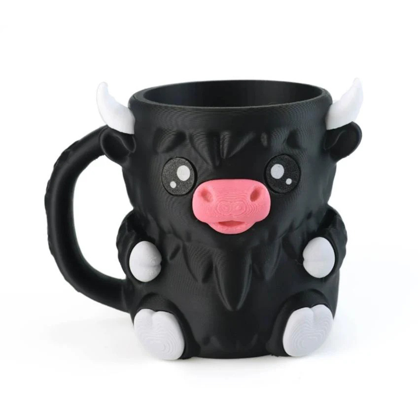 Highland Cow Ice Cream Mug Holder