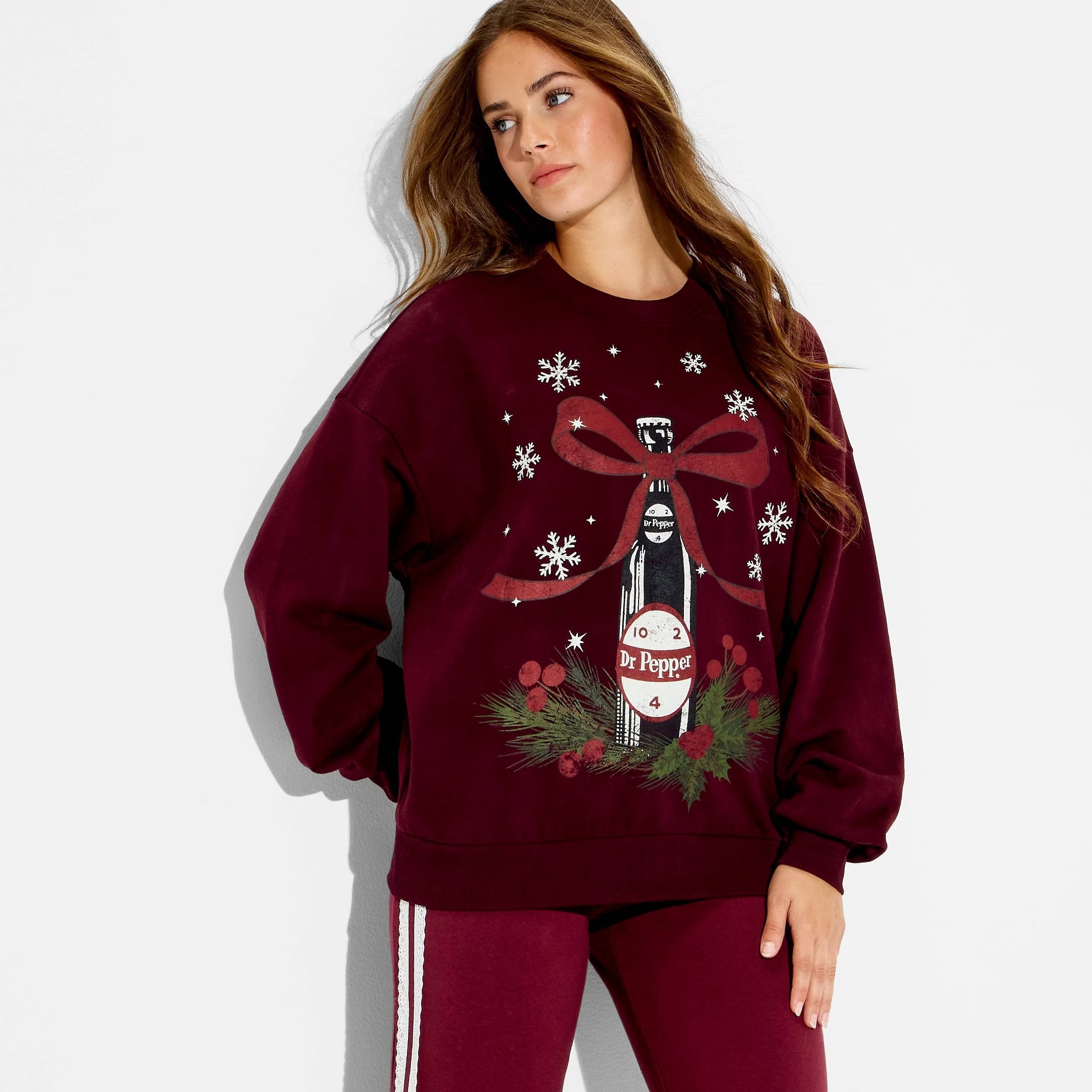 Dr Pepper Bow Graphic Sweatshirt