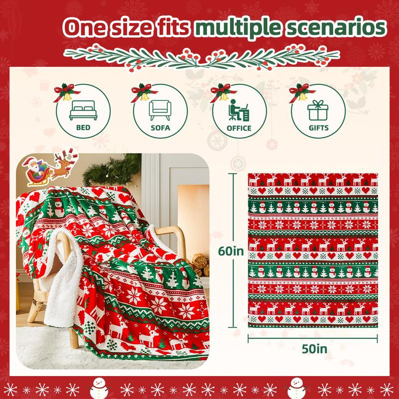 Christmas Winter Holiday Blanket
