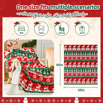 Christmas Winter Holiday Blanket