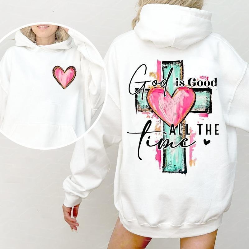 Brushstroke God Is Good All The Time Hoodie Christian Sweatshirt